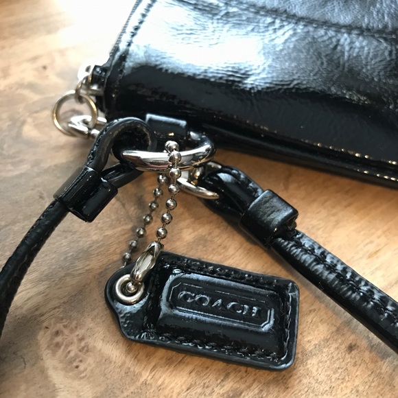 Coach Black Leather Wristlet - Picture 2 of 4